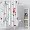 Home decoration shower curtains for bathroom waterproof curtain fabric Modern Nordic style Living Room Merry Christmas winter