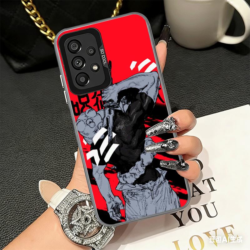 Anime Fushiguro Toji JUJUSU Soft Phone Case for Samsung A17 A16 A15 A14 A13 A57 A56 A55 A54 A53 A37 A36 A35 A34 A33 A26 A25 A24