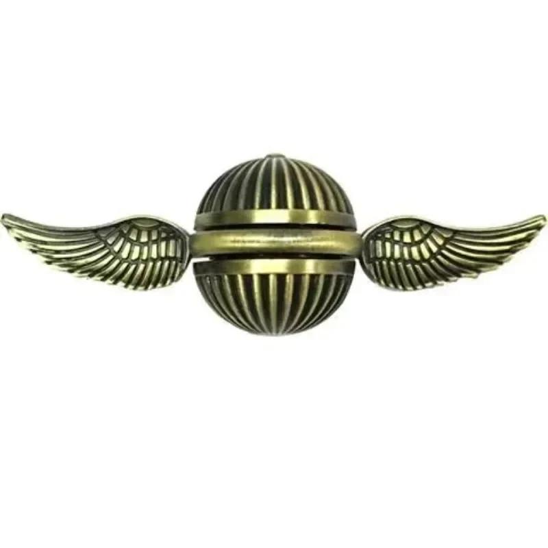 Golden Snitch Fidget Spinner Metal Antistress Hand Fingertip Gyro Rotation Cupid Spinning Top Stress Relief Toys for Kid Adults
