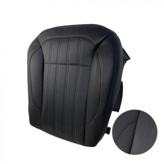 Black/Beige Leather Car Left Driver Seat Cover Change For Benz GL350 GL450 13-16