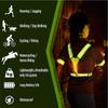 High Visibility Cycling Vests Adjustable LED Running Light  for Night Warning Work Fishing