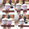 Plush Toy Keychain With Super Soft Short Plush Milk Tea Cup Design For Girls Backpack Charm Home Decor Gift