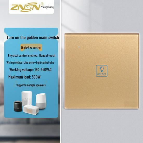 Graffiti Smart WiFi Wall Switch with Alexa & Google Voice Control, US/EU Specs, Touch Panel