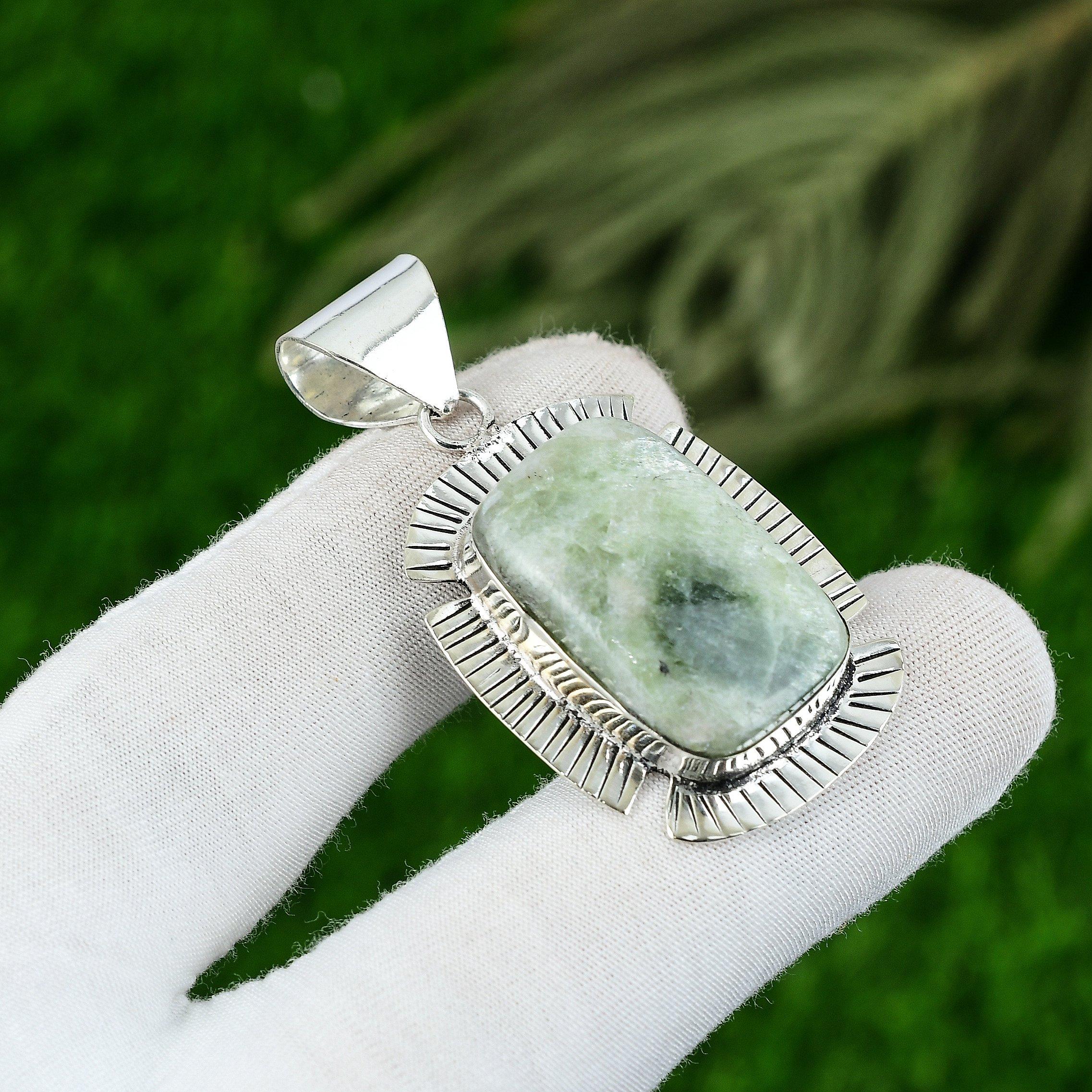 

Radiant Natural Aquateen Bezel Engagement Mother Pendant Jewelry Sterling Silver