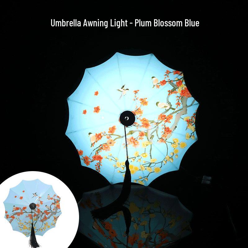 Chinese Style Umbrella Canopy LED Landscape Light