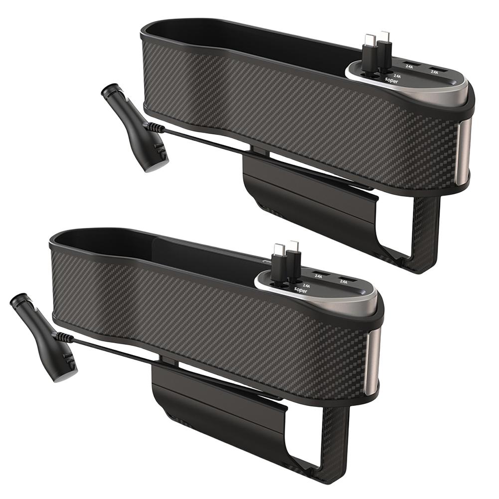 Car Seat  Organizer Wireless Charger 10W Car Seat  Holder DC 12-24V Front Seat Side Storage Case Seat  Filler Organizer