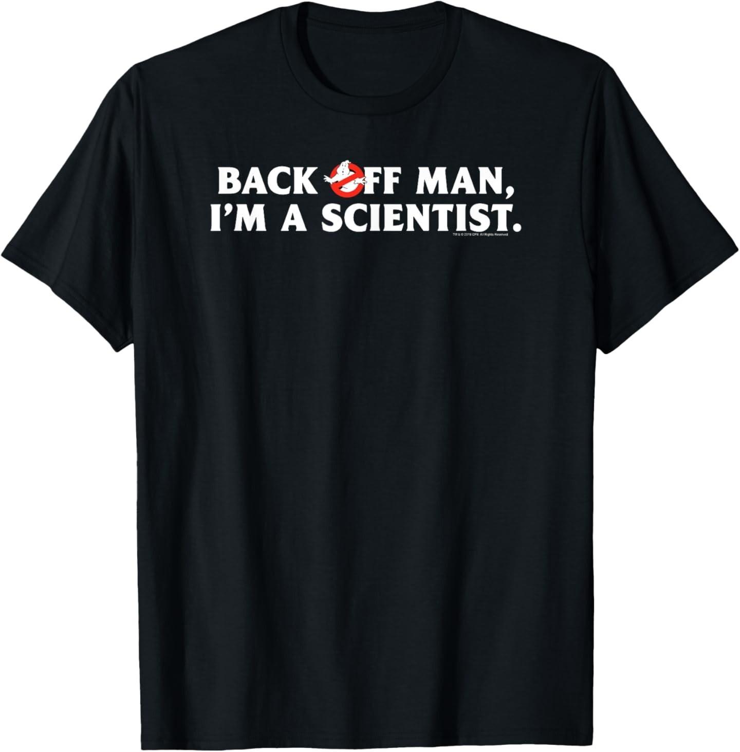 Ghostbusters Back Off Man I m a Scientist Funny Retro Movie T-Shirt Mens Womens Tees Top M