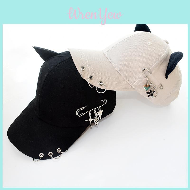 Baseball Cap With Metal Decor For Casual Wear And Sun Protection