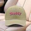 Daddy Letter Print Baseball Cap For Men Women Adjustable Lightweight Duckbill Hat For Weddings Parties Sports Fishing