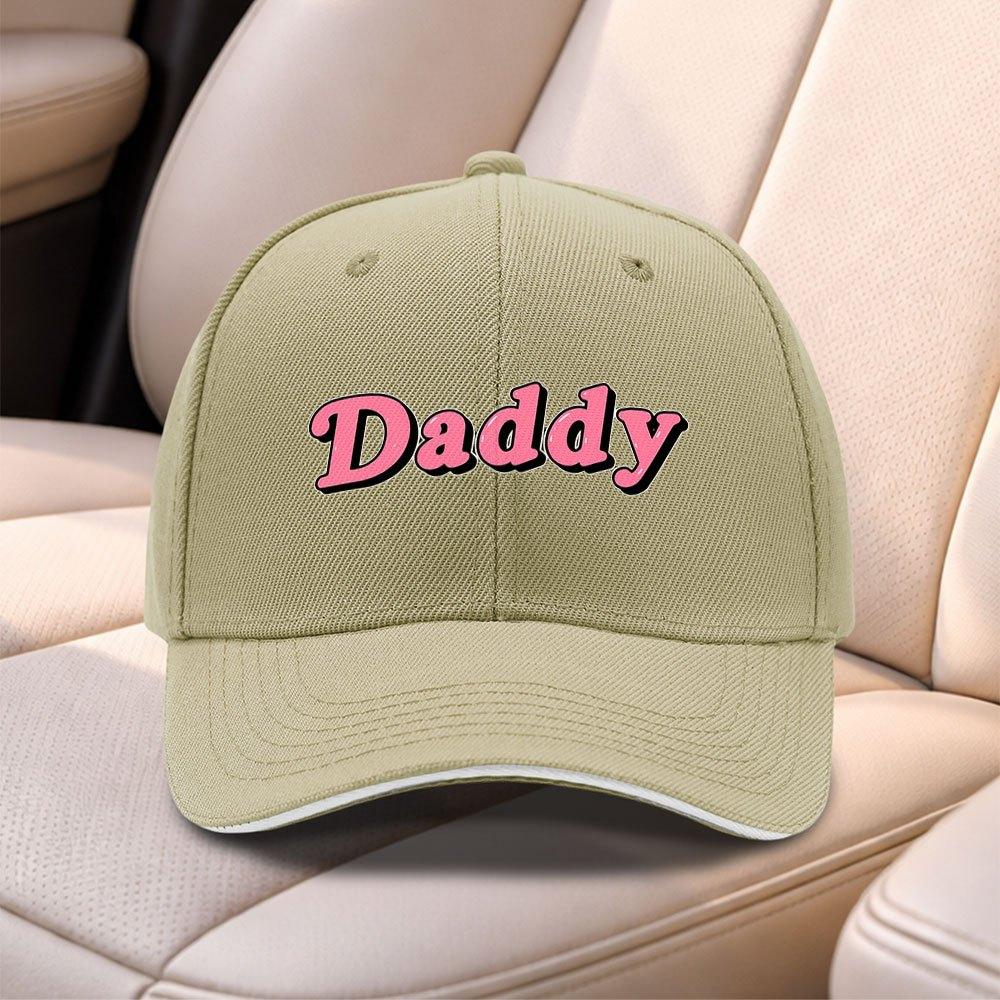 Daddy Letter Print Baseball Cap For Men Women Adjustable Lightweight Duckbill Hat For Weddings Parties Sports Fishing