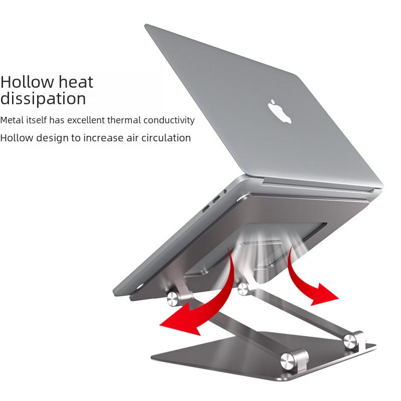 Foldable Portable Metal Laptop Stand with Enhanced Heat Dissipation