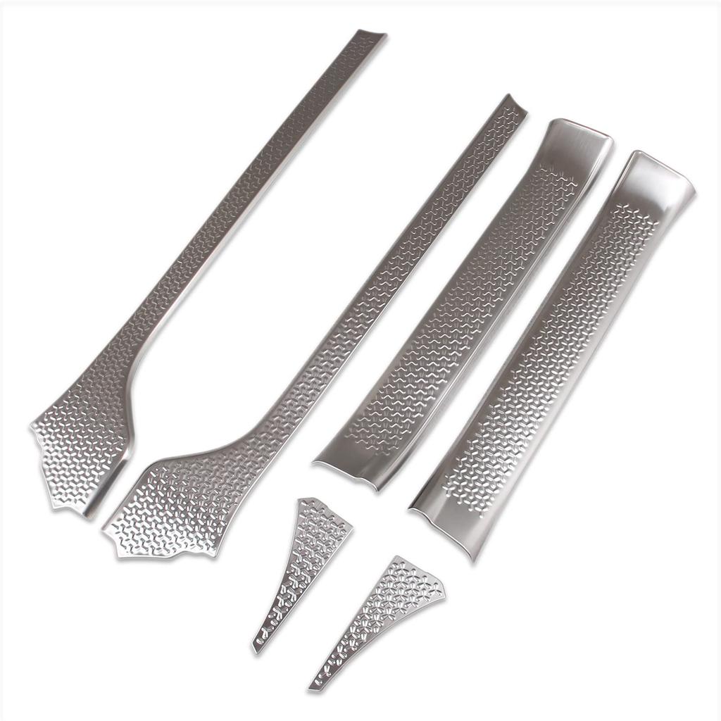 RUIQ Toyota New 90 Series 2022 Exclusive Interior Stainless Steel Step Garnish Side Step Garnish Exclusively Designed for Toyota Voxy/Noah (January