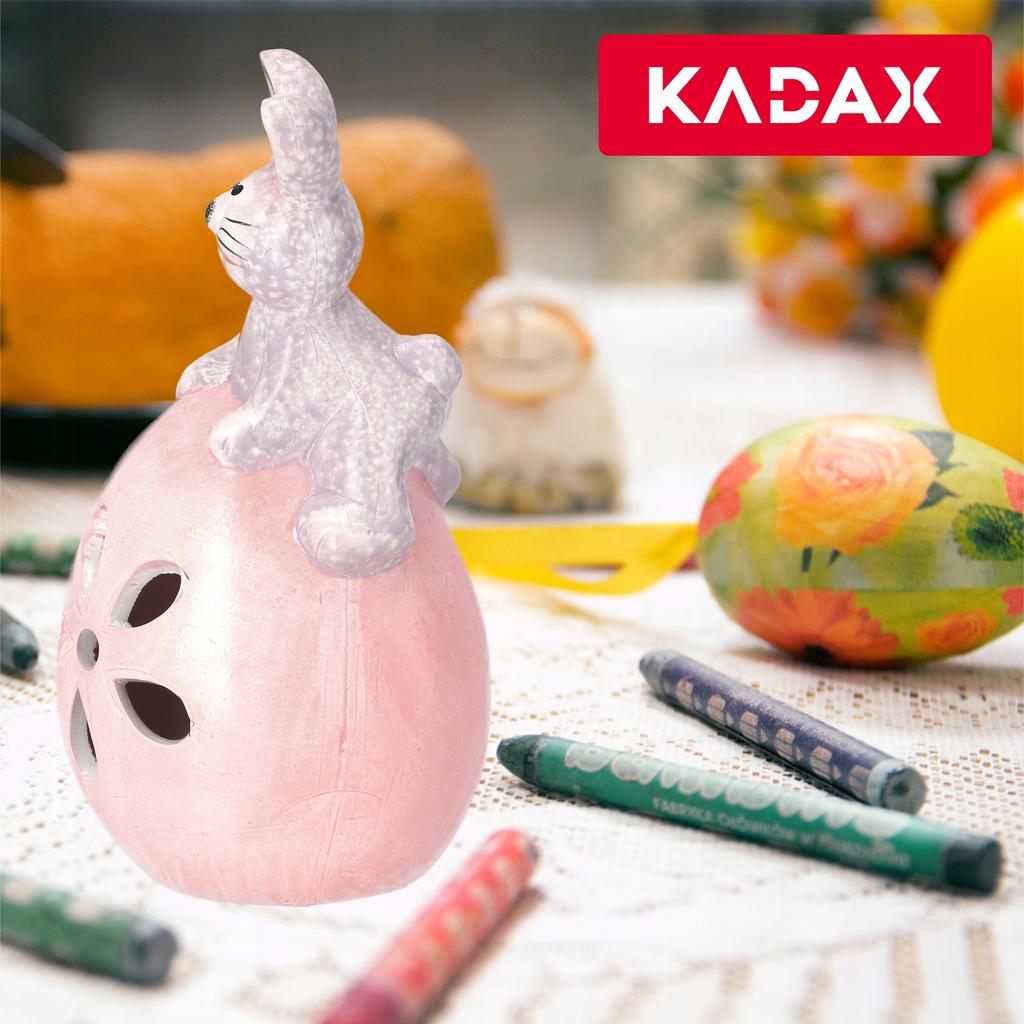 KADAX Easter Bunny Figurine On Egg Ceramic