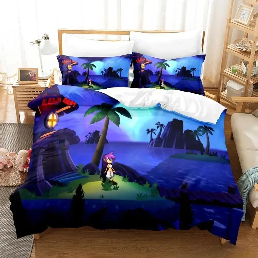 New Shantae Half-Genie Hero Beding Set Single Twin Ful Quen King-Sized Dimensionsd Dimensions Bed Linen Set Adult People Kid Bedrom Duvetcover Sets 3D