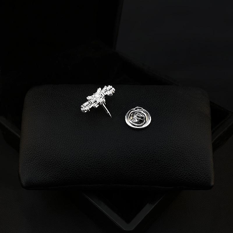 Broșă de rever fulg de zăpadă cu diamant: Broșă la modă pentru cămăși de damă