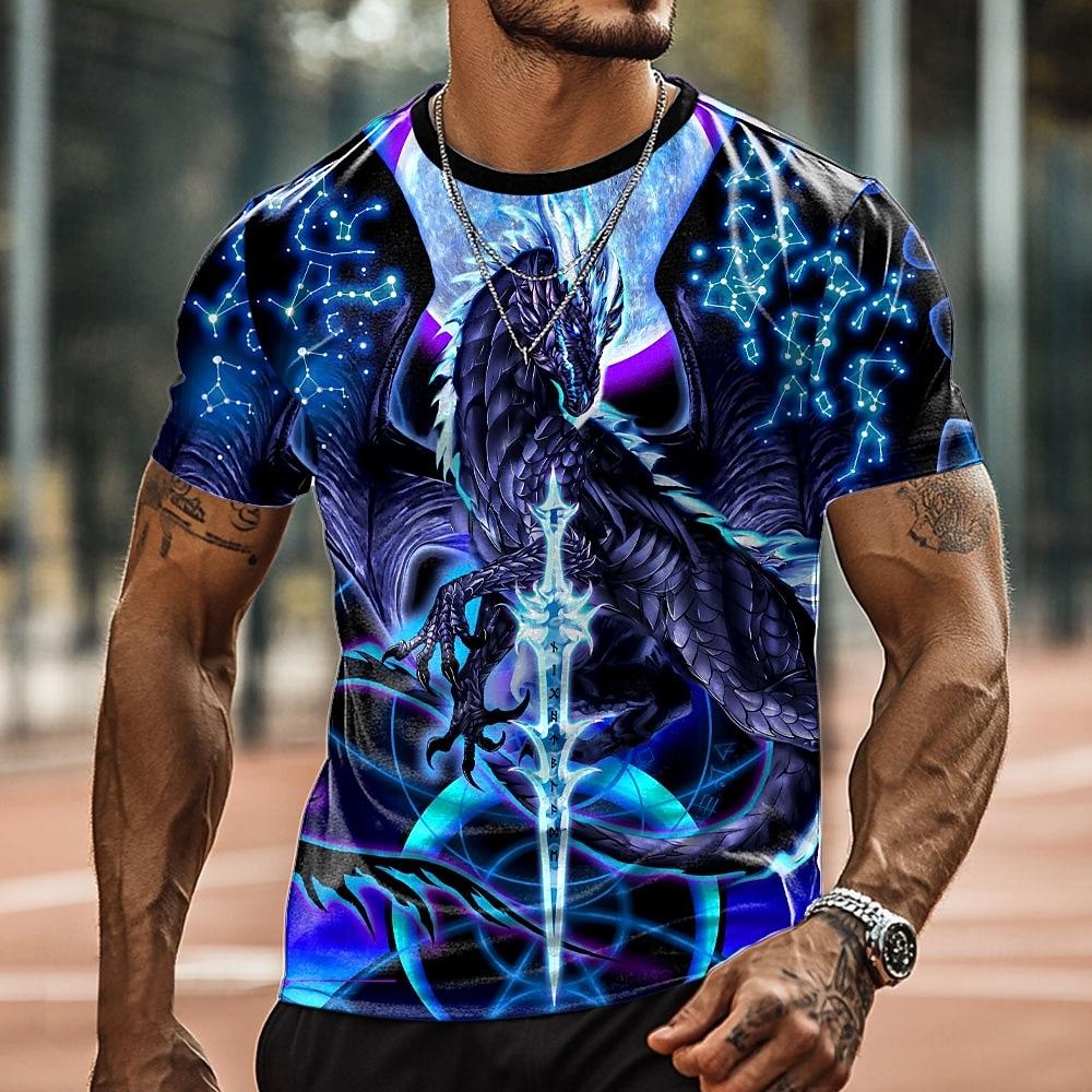 Men s summer casual short-sleeved T-shirt XL