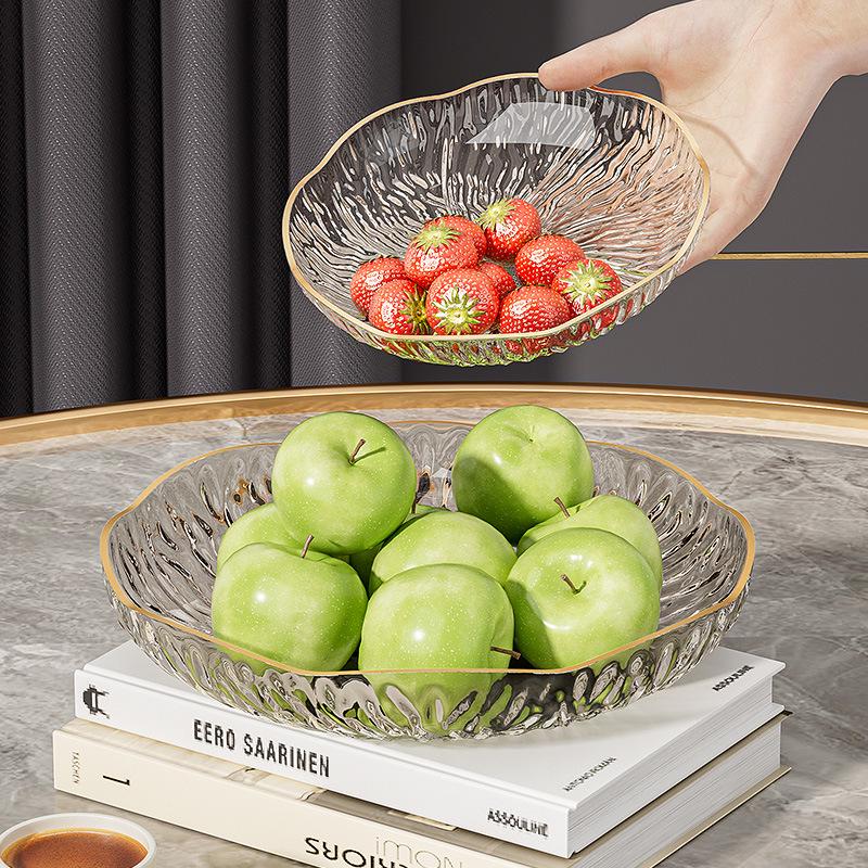 Elegant Floral Fruit Plate Set - Stylish Living Room Coffee Table Display