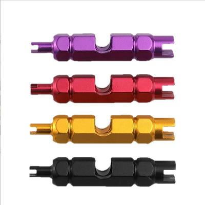 Aluminum Alloy French Valve Wrench Tool American Valve Core Tool Multi-function Removal Tire Extension Rod