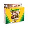 Crayola - colours of the world - lot de 24 feutres pointe maxi, assort