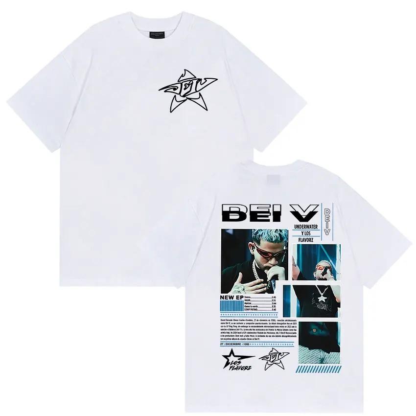 Rapper Dei V Underwater Album Merch 2026 Tee Shirt Men's Clothing High Quality Fashion T-shirt Hip Hop Oversized Cotton T Shirts