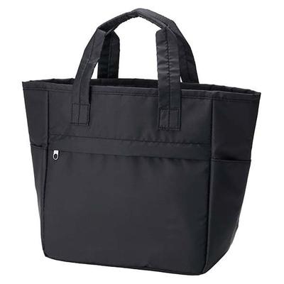 Torne Insulated Lunch Fits 500ml Water Bottles Includes Ice Pack Pocket and Zipper 24cm W X 25cm H X 13cm D Bag, 5L, Grande, Black, Vertically,