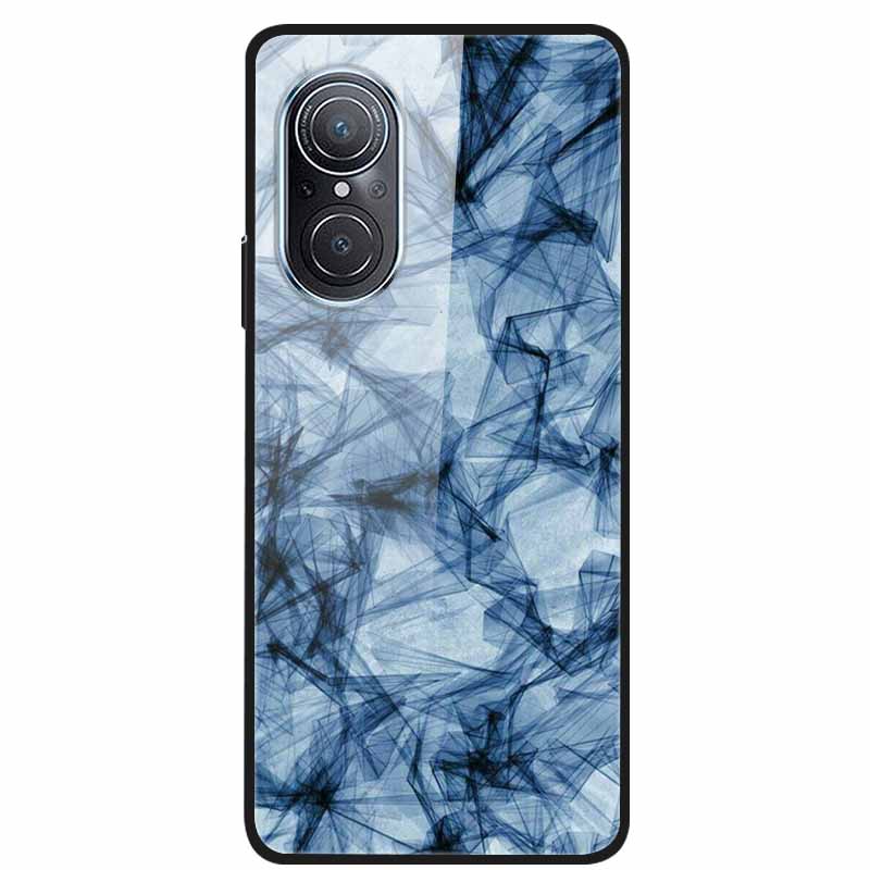 For Huawei Nova 9 10 Case Marble Tempered Glass Cover Hard Back Case For Huawei Nova9 10 SE Capa Nova10 Shockproof Funda Coque