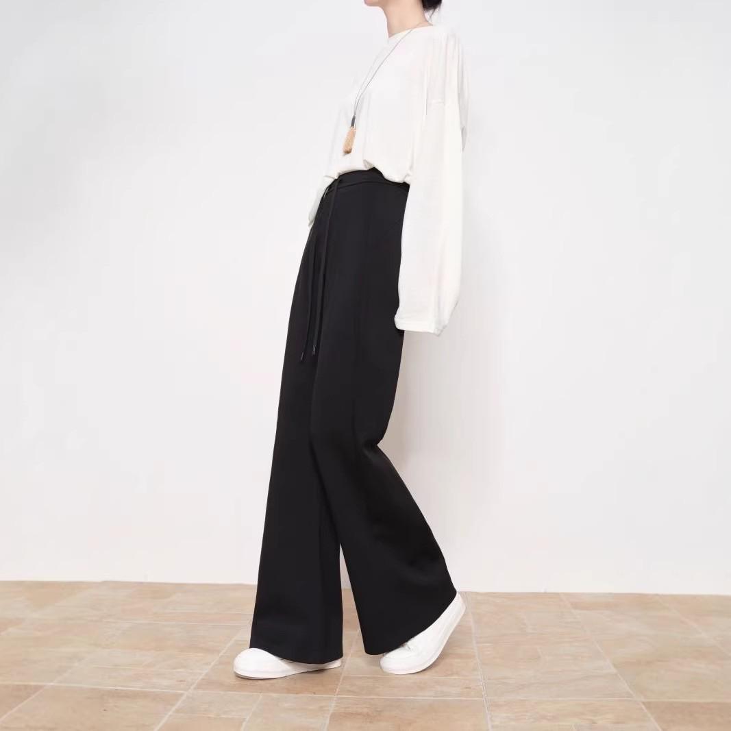 Women’s High Waist Gray Slimming Micro-Flare Pants – 2026 Spring/Summer Casual Sportswear XL