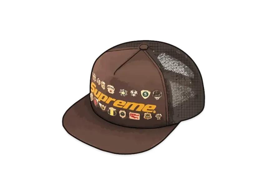 785758 Supreme Pins Mesh Back 5-Panel  Brown One-Size