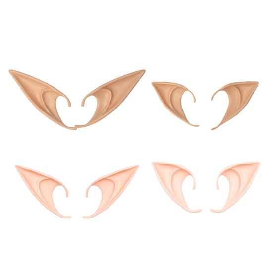 10 Pairs Fairy Pixie Elf Ears Soft Pointed Fairy Ears Party Cosplay Dress Up Costume for Halloween Elven Masquerade Makeup Accessories