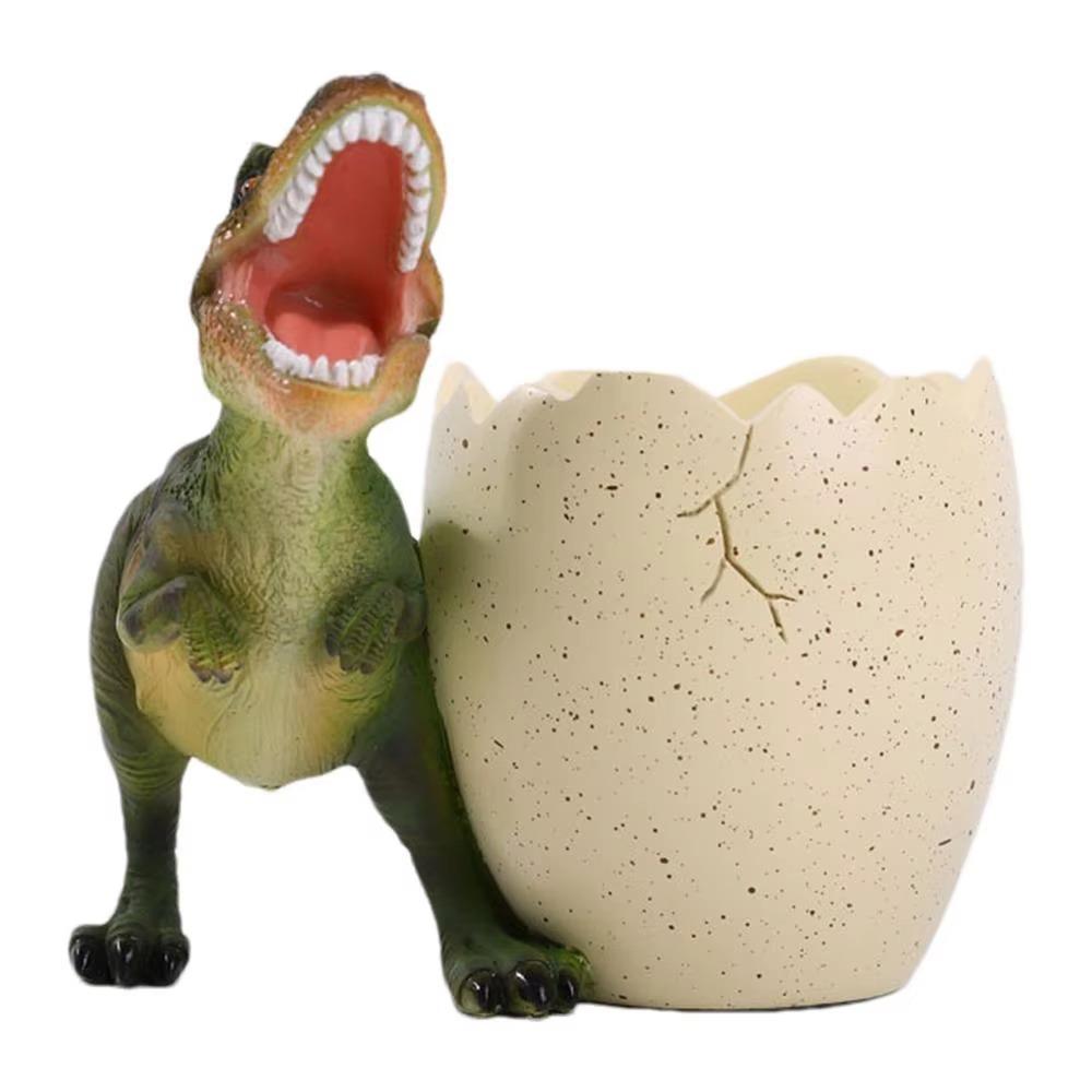 Egg Shape Dinosaur Egg Pencil Holder Stationery Dinosaur Desk Organizers  Kids Gift зелёный