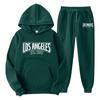New cross-border foreign trade pullover men's and women's same sports sweater set fashion sweater sweatpants fleece hoodie set