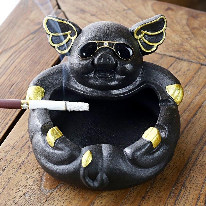 Creative Ornament Ashtray Cartoon Decoration Large Light Luxury Home Ashtrays Personality Trend Living Room Smoking Accessories