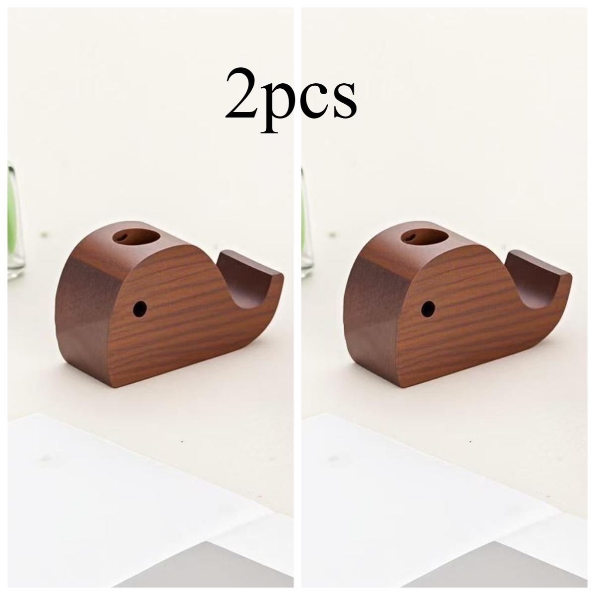 

2Pcs Long-Lasting Scented Wooden Diffusers, Cute Elephant & Whale Design, Natural Walnut Wood, Battery-Free(Oils Not Included) whale-2PCS