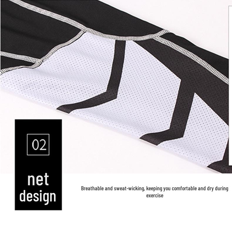 Men's Quick-Dry Elastic Sports Tights for Running, Training, and Fitness - Long & Short Options