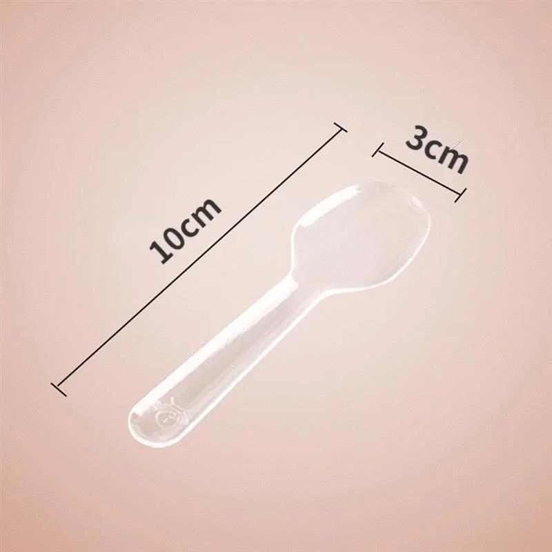 100 500 Pcs Disposable Mini Wooden Ice Cream Spoon Dessert Scoop Wedding Party Tableware Kitchen Accessories