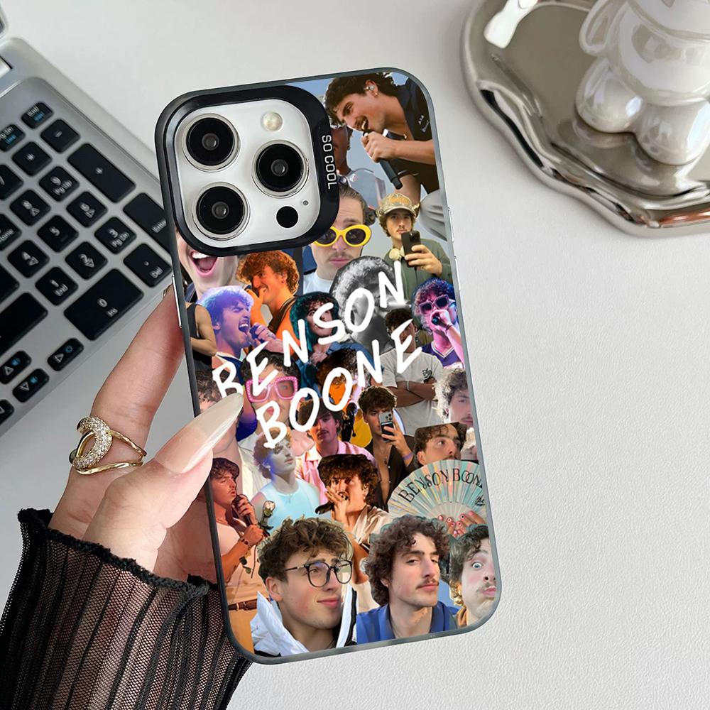 

B-Benson Boone Phone Case Matte Colored Silver For Iphone 17 16 15 14 Pro 13 12 Air Plus 11 7 8 Max Luxury Cover iPhone 15