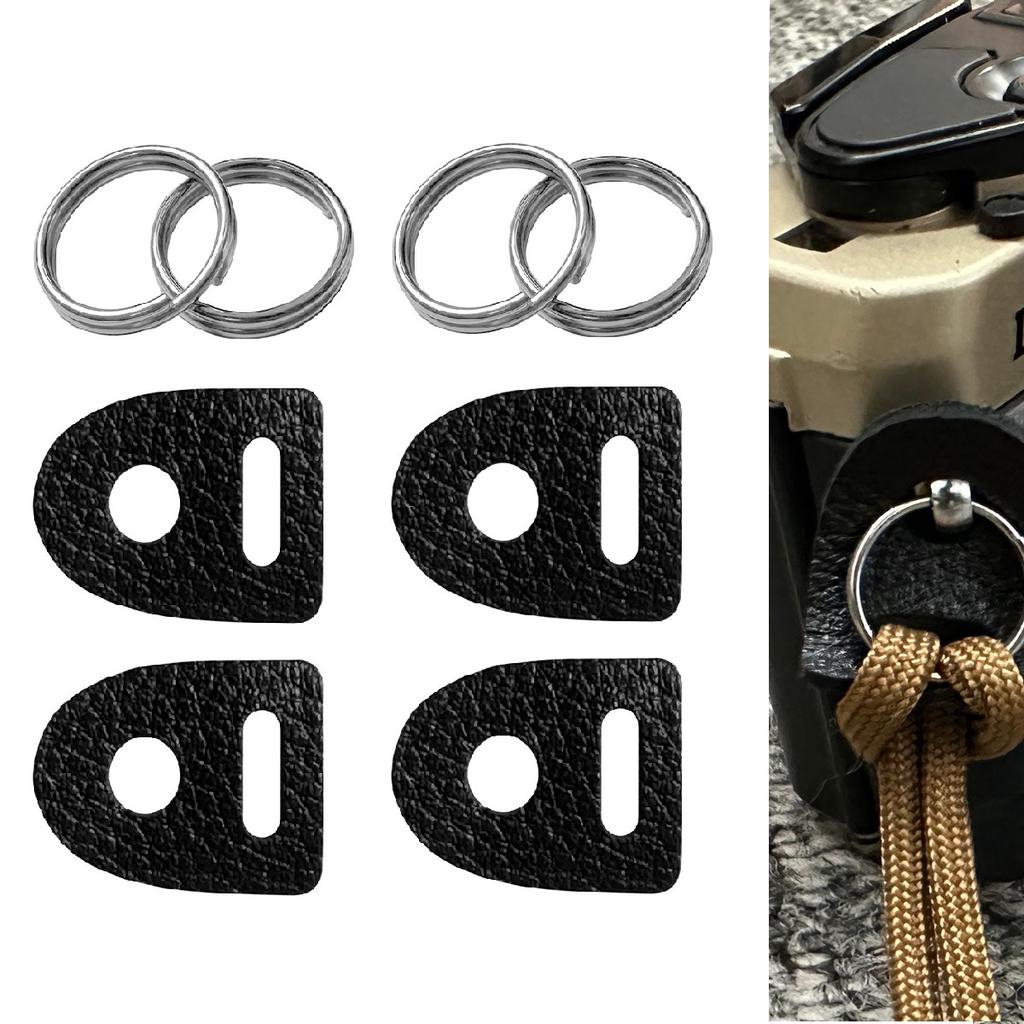 2 Perechi Nou Husă Protectoare Piele Curea Cameră Inel Despicat Cârlig Pentru Fujifilm Canon Nikon Olympus Pentax Cameră DSLR