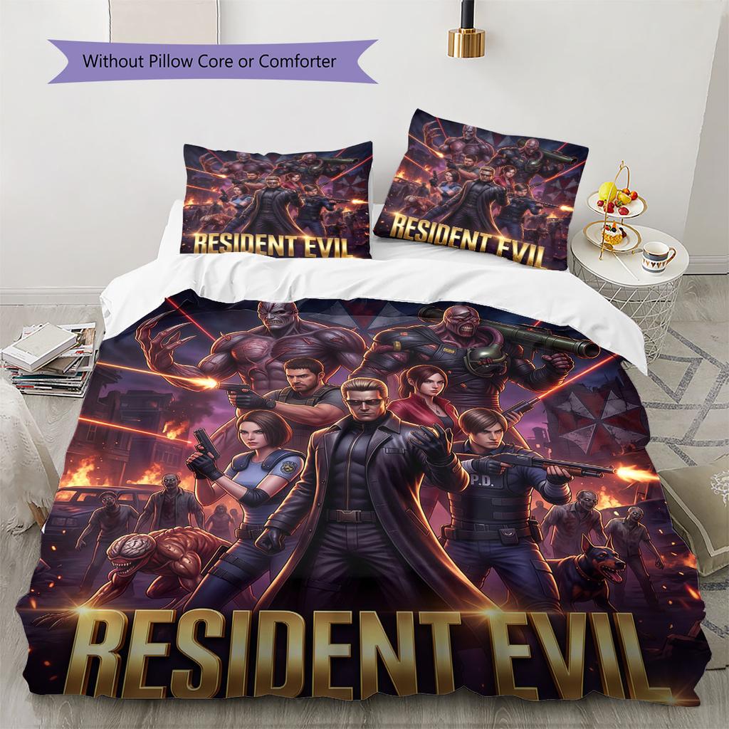 Resident Evil Comfor Duvet Cover Kid's Bedding Set,Extra Large Size Holiday Gift Various Sizes Available -HE123