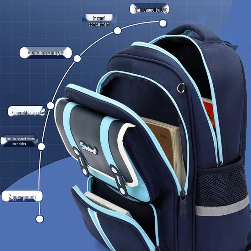 MIAOQIAO Student Rolling Backpack