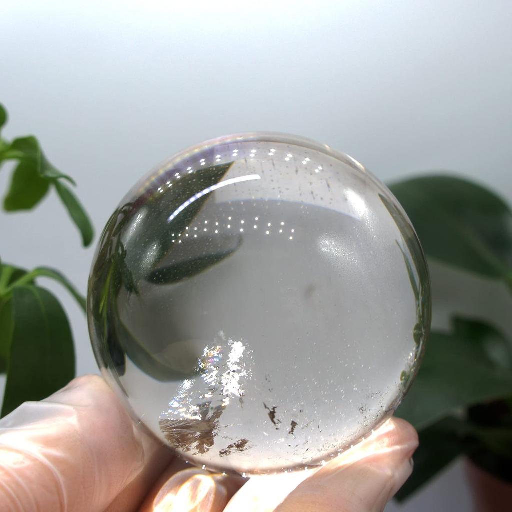 Set of 5 Earthen Crystal Round All Natural Crystal Highly Carefully Natural Authentic a Feng Shui Essentials for Home and Good Decorative Ornaments of