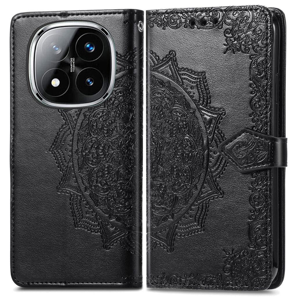 For Xiaomi Redmi Note 14 Pro+ 5G Wallet Case Mandala Flower Leather Phone Cover Stand View
