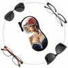Hanging Sunglasses Case Cartoon Sunglasses Holder Fashion Reading Glass Pouch  Eyewear Accessories