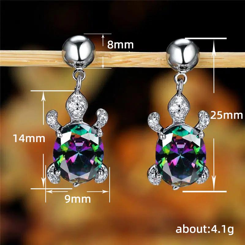 Huajie Creative Turtle Animal Earrings - Trendy European & American Fashion Jewelry