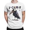 Herren Lustige F-Caw-F Krähen Meme T-Shirts Baumwoll-Tops Vintage Kurzarm O-Ausschnitt T-Shirts Übergröße T-Shirts