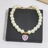 1 Pc Cat Pearl Necklace Cats & Dogs Fashionable Retro Cute Pendant Teddy Ragdoll Daily Wear Photo Shoots Decoration.