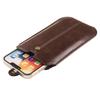 7.2-inch Ultra-thin Vertical Leather Waist Bag for Apple, Samsung, and Huawei Phones - Flip Business Belt Pouch