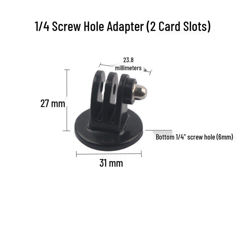 Selfie Stick Adapter for Sport Camera Tripod with 1/4" Screw Base