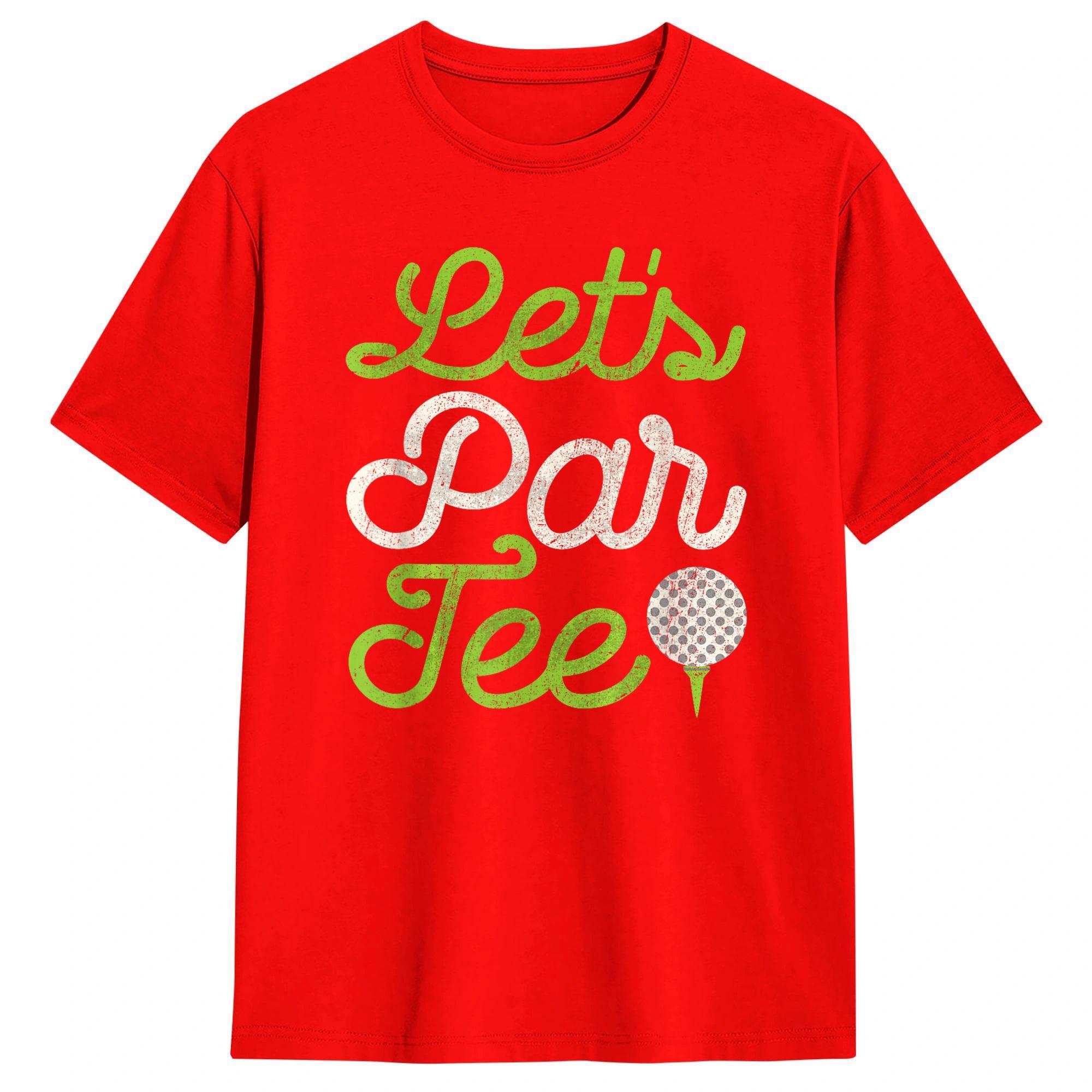 

LetS Par Tee TShirt Summer Trending T Shirts 100 Cotton Crew Neck Oversized Top Tees Short Sleeves Y2K Funny Tshirt S