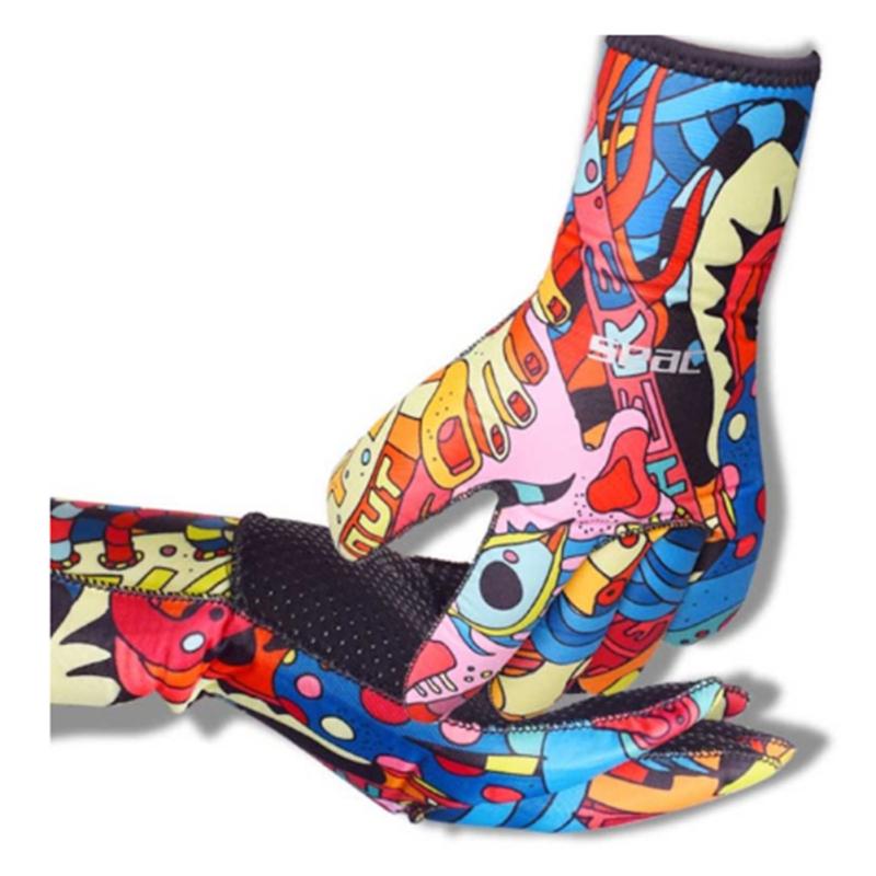 3 mm Neopren-Tauchhandschuhe, Schwimmhandschuhe, schützende, kratzfeste Schnorchelausrüstung
