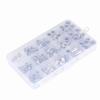 150 Piece New Metric M3 M4 M5 M6 M8 Flat Head Aluminum Rivet Nut Kit